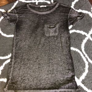 Faded black short sleeve shirt